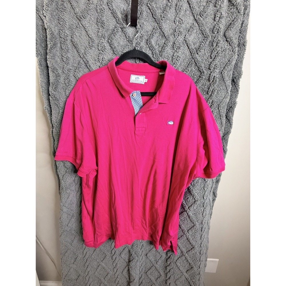 Mens Southern Tide Skipjack Polo L Pink NWT